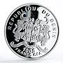 Benin 1000 francs Football World Cup in Brazil State Flags silver coin 2012