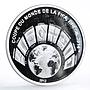 Benin 1000 francs Football World Cup in Brazil State Flags silver coin 2012