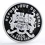 Benin 1000 francs Football World Cup in Brazil State Flags silver coin 2012