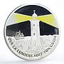 Congo 10 francs Lighthouse Ship Sea Rock Island colored silver coin 2006