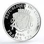 Congo 1000 francs Football World Cup in Brazil Players gilded silver coin 2012