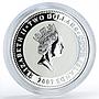 Cook Islands 2 dollars 60 Years to Kalashnikov Rifle colored silver coin 2007