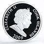 Cook Islands 10 dollars Financial Tycoons Alfred Nobel gilded silver coin 2009
