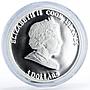 Cook Islands 5 dollars Tall Ships Sedov Ship Clipper silver coin 2008