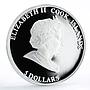 Cook Islands 5 dollars Tall Ships France II Ship Clipper silver coin 2008