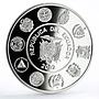 Ecuador 25000 sucres Balsawood Sailing Raft Ship proof silver coin 2002