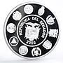 Ecuador 25000 sucres Balsawood Sailing Raft Ship proof silver coin 2002