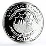 Liberia 10 dollars Clipper Gorch Fock Ship proof silver coin 2003