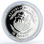 Liberia 10 dollars Clipper Gorch Fock Ship proof silver coin 2003