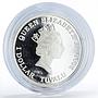 Tuvalu 1 dollar Kings of the Road R500 Truck colored silver coin 2010