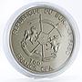 Burkina Faso 100 francs World Wildlife Giant Panda colored titanium coin 2017