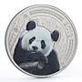 Burkina Faso 100 francs World Wildlife Giant Panda colored titanium coin 2017