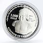 Cambodia 3000 riels Football World Cup in Germany Angkor Wat silver coin 2004