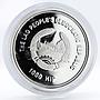 Laos 1000 kip Kneeling Soldier People Army proof silver coin 2009