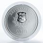 Estonia 10 krooni, XXI Olympic Winter Games in Vancouver, silver proof coin 2010