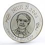 Niue 1 dollar 125th Anniversary of Thomas Edison silvered bronze coin 2005