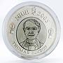 Niue 1 dollar 125th Anniversary of Thomas Edison silvered bronze coin 2005