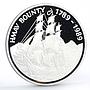 Pitcairn Island 1 dollar 200 Years to HMAV Bounty Ship Clipper silver coin 1989