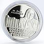 Turkey 50 lira Novelist Halide Edip Adivar Books Portrait silver coin 2014