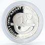 Malagasy 20 ariary World Wilflife Fund Fauna Lemur proof silver coin 1988
