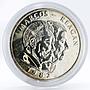 Philippines 25 piso Marcos and Reagan Meeting silver coin 1982