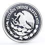 Mexico 25 pesos Football World Cup in Mexico Goal Ball proof silver coin 1986