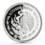 Mexico 25 pesos Football World Cup in Mexico Moving Ball silver coin 1986