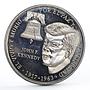 Panama 1 balboa President John Kennedy Statesman Bell Politics nickel coin 1988