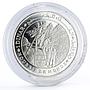 Tunisia 1 dinar FAO Orchard Workers Apple Tree proof silver coin 1995