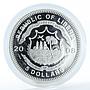 Liberia 5 dollars Apostle Thaler religion silver coin puzzle 2008