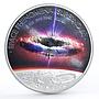 Benin 1500 francs Space Phenomena Supernova Star colored silver coin 2016