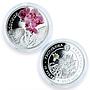 Belarus set of 10 coins Under the Charm of Flowers colored silver coins 2013