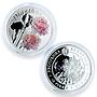 Belarus set of 10 coins Under the Charm of Flowers colored silver coins 2013