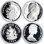 Bermuda set of 11 coins 375th Anniversary of the Settlement silver coins 1984