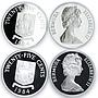 Bermuda set of 11 coins 375th Anniversary of the Settlement silver coins 1984