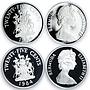 Bermuda set of 11 coins 375th Anniversary of the Settlement silver coins 1984