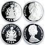 Bermuda set of 11 coins 375th Anniversary of the Settlement silver coins 1984