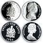 Bermuda set of 11 coins 375th Anniversary of the Settlement silver coins 1984