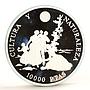 Spain 10000 pesetas Art series Naked Maja and Flower Pickers silver coin 1996