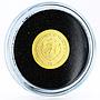 Palau 1 dollar Germanicus Dupondius gold coin 2009