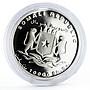 Somali 10000 shillings Endangered African Fauna Oryx Dammah silver coin 1998