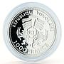 Togo 1000 francs Adler von Lubeck German Sailing Ship proof silver coin 2001
