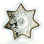 Niue Island 2 dollars Christmas Star unique shape proof silver coin 2012