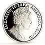 Ascension Island 1 crown In Memeory of Diana Princess of Whales silver coin 2017