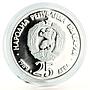 Bulgaria 25 leva Endangered Wildlife Bears Forest proof silver coin 1989