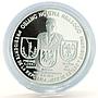 Equatorial Guinea 7000 francos President Mbasogo State Symbols silver coin 1991