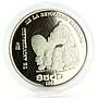 Mexico 500 pesos 75th Anniversary of 1910 Revolution proof silver coin 1985