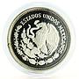 Mexico 500 pesos 75th Anniversary of 1910 Revolution proof silver coin 1985