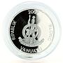 Vanuatu 20 vatu HMS Resolution James Cook Ship Clipper silver coin 2009