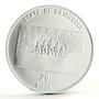 Cambodia 20 riels Football World Cup in the USA Player silver coin 1991